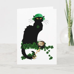 Carte Lucky Le Conversation Noir Saint Patrick's Day