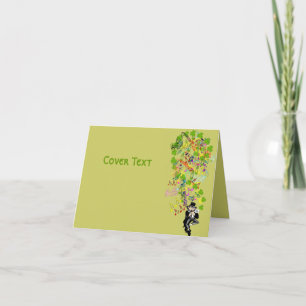 Carte Lucky Leprechaun Avec Shamrocks