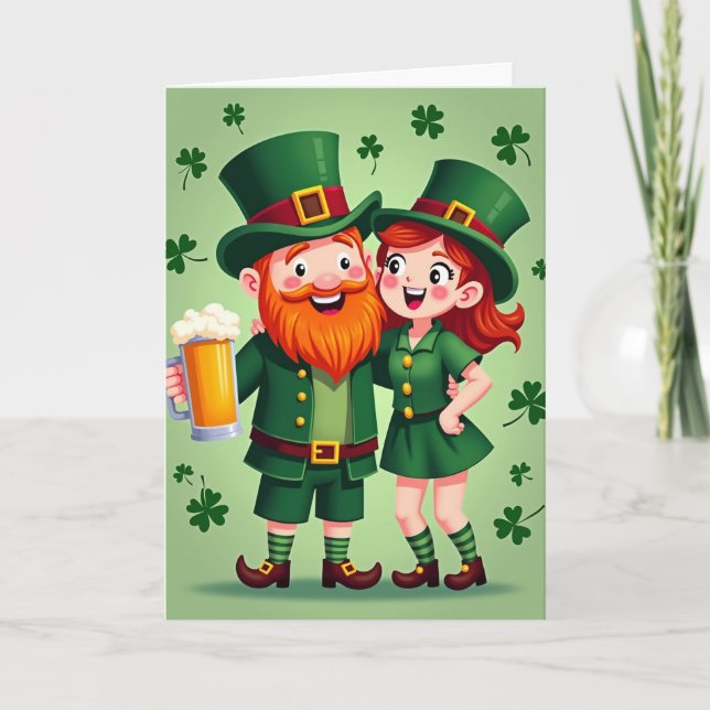Carte Lucky Leprechaun Celebration Card (Devant)