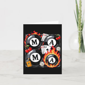 Carte Lucky Mama Billard 8 Cerise Fête des Mères Vie de 
