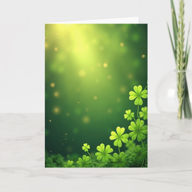 Carte Lucky Shamrock Springtime Card (Devant)