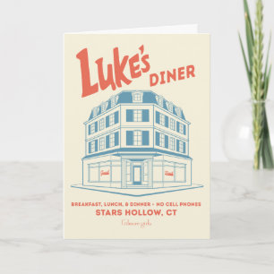 Carte Luke's Diner Stars Hollow Design