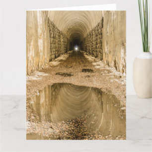 Carte Lumière à l'extrémité du tunnel - Fête des pères