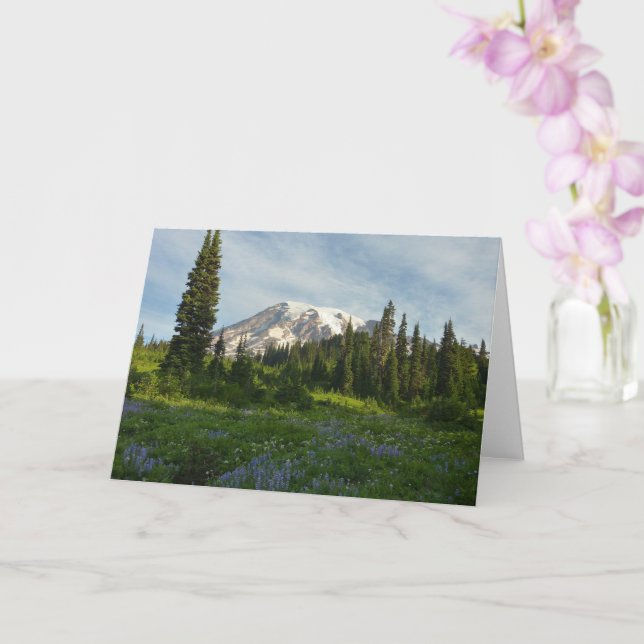 Carte Lumière du matin du Mont Rainier (Orchidée)