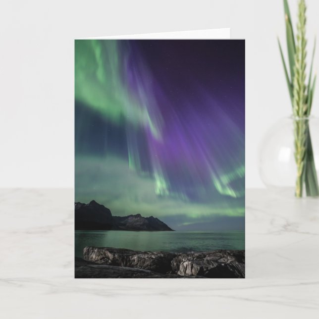 Carte Lumière du Nord en Norvège (Devant)