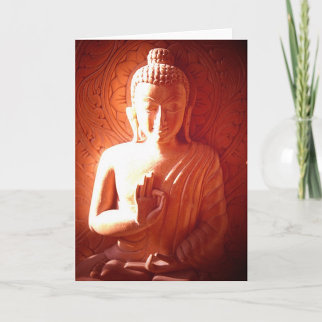 Carte Lumière tombant sur Bouddha (Devant)