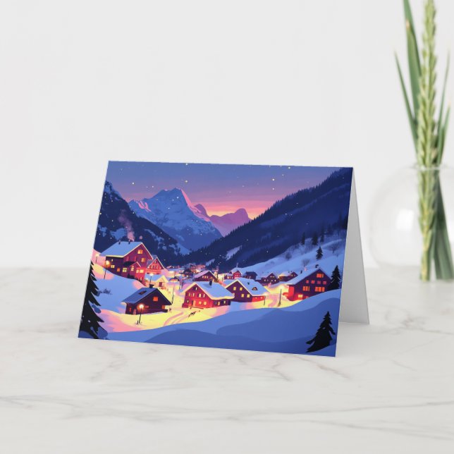 Carte Lumières colorées dans Mountain Village (Devant)