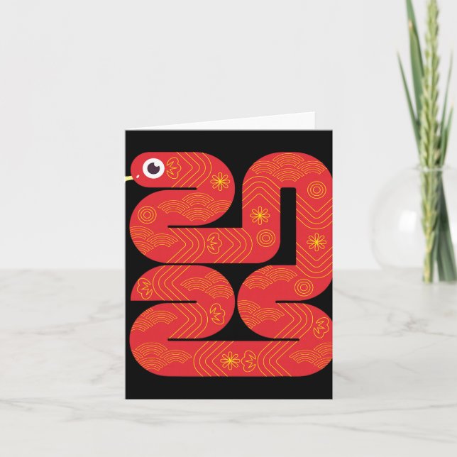 Carte Lunar New Year 2025 - Year Of The Snake  (Devant)