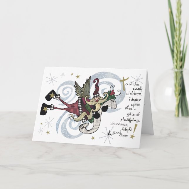 Carte lunatique de Père Noël de Noël (Devant)