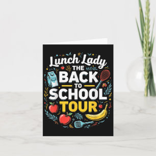 Carte Lunch Lady Retour À L'École 2025 Tour Humour alime