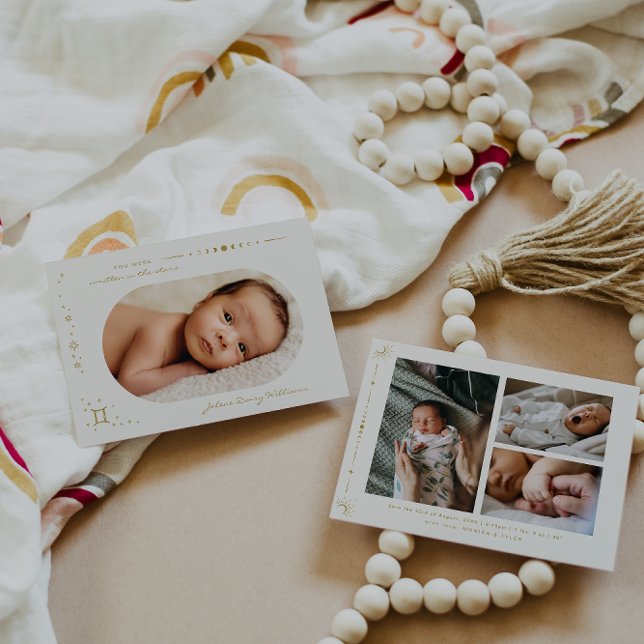 Carte Lune céleste et étoiles Zodiac | Gemini (Créateur téléchargé)