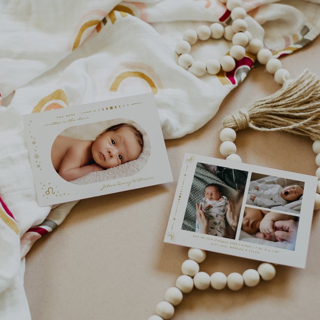 Carte Lune céleste et étoiles Zodiac | Leo (Créateur téléchargé)