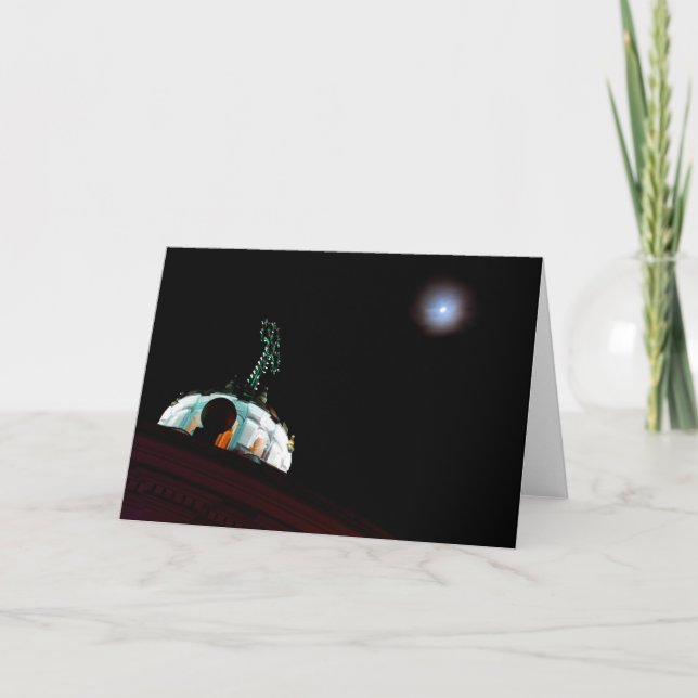 Carte Lune & cross, Quito, Equateur (Devant)