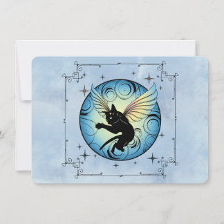Carte Lune de chat cosmique
