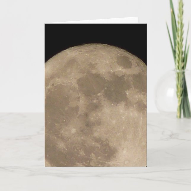 Carte Lune Pleine lune romantique Carte de voeux v (Devant)