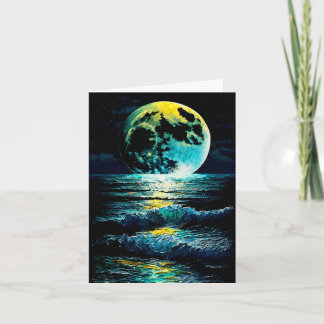 Carte Lune sur l'eau