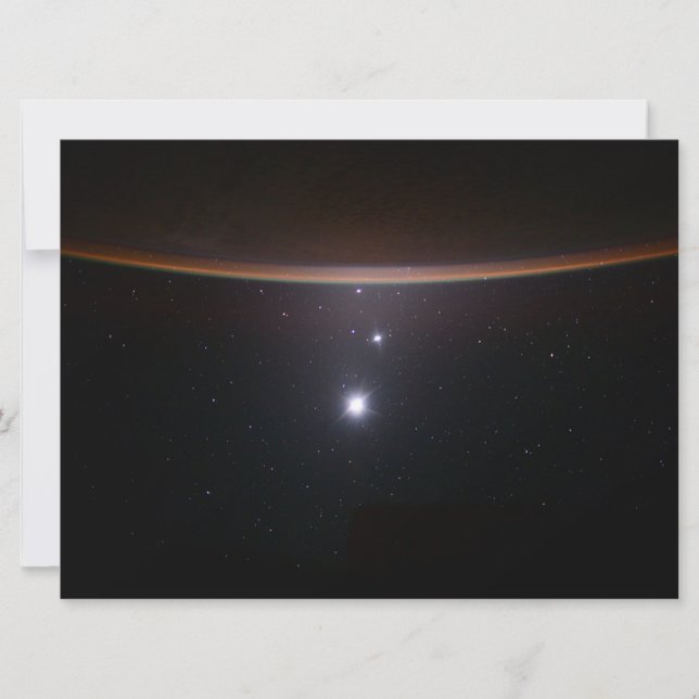 Carte Lune, Vénus, Jupiter et Terre (ISS) (NASA) (Espace (Devant)