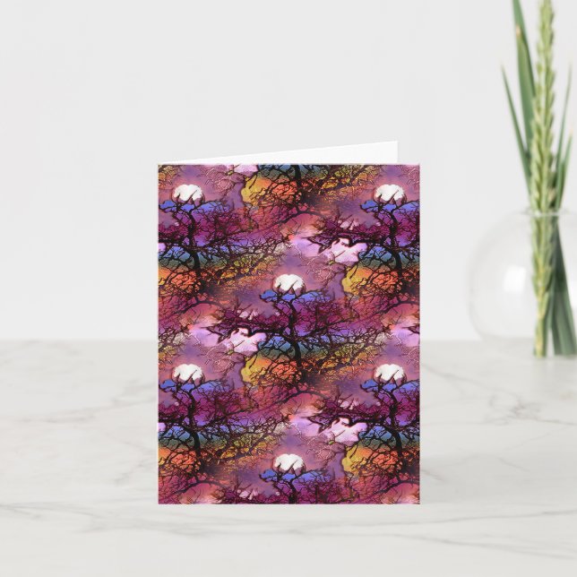 Carte Lunes dans les arbres.... (Devant)