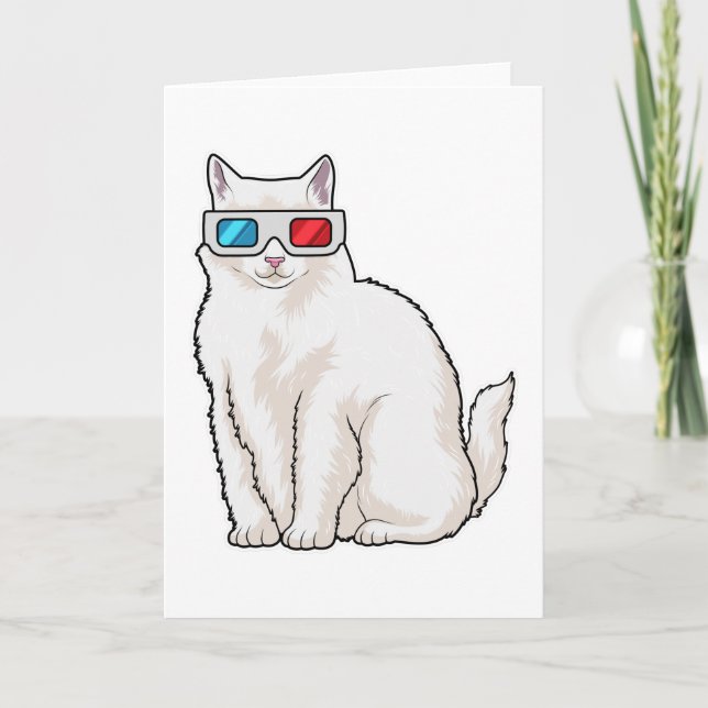 Carte Lunettes de chat (Devant)