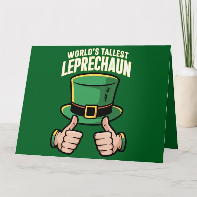 Carte Lutrin le plus grand du monde humour irlandais drô (Devant)
