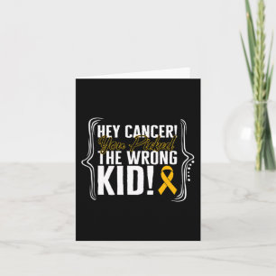 Carte Lutte contre le cancer chez les enfants Guerrier d