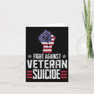 Carte Lutte contre le suicide des vétérans Journée de se