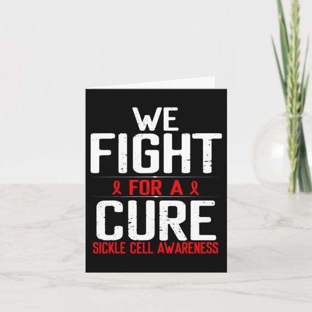 Carte Lutte De Sensibilisation Aux Cellules De Faucille  (Devant)