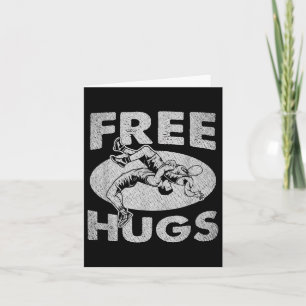 Carte Lutte - Funny Free Hugs Lutte
