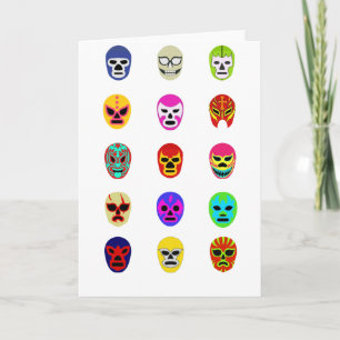Carte Lutte mexicaine de masque de Lucha Libre