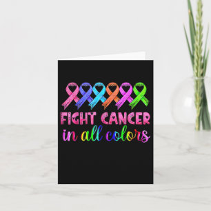 Carte Lutter contre le cancer dans toutes les couleurs S