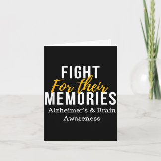 Carte Lutter pour les souvenirs alzheimer & cerveau