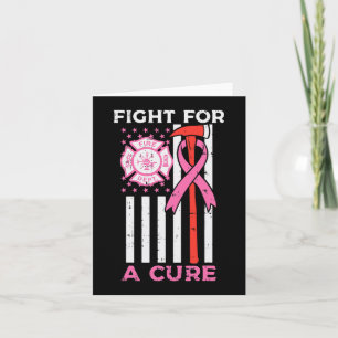 Carte Lutter Pour Un Pompier En Cure US Drapeau Cancer D