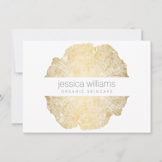 Carte Luxe Wood Effect Art Certificat cadeau (Devant)