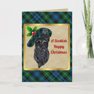 Carte Lyonnais Clan Badge & Tartan - Noël personnalisé