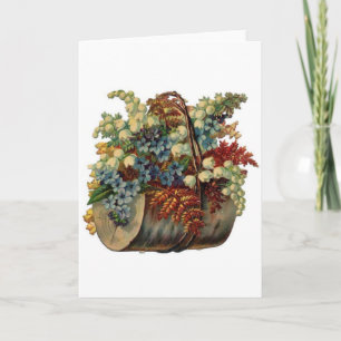 Carte Lys vintages de la Vallée & Oubliez-moi Nots,