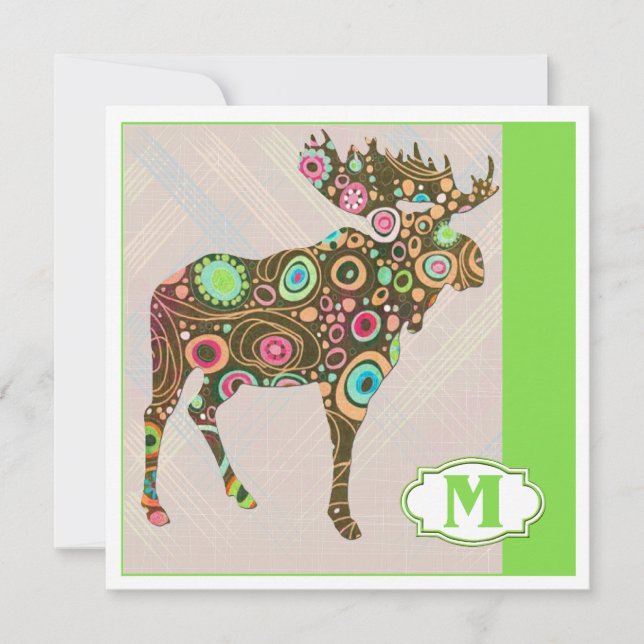 Carte M est pour Moose (Devant)