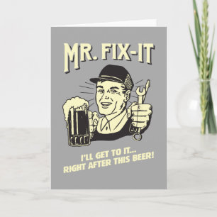Carte M. Fixit : Après cette bière
