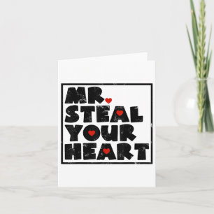 Carte M. Steal Your Heart Valentines Day Funny V-day Boy
