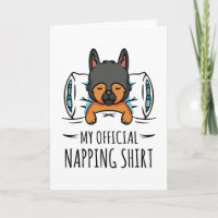 Ma chemise de sieste officielle avec chien couchan