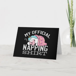 Carte Ma chemise de sieste officielle - Lazy sommeil Uni