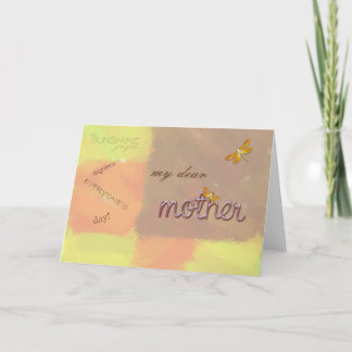 Carte ma chère mère