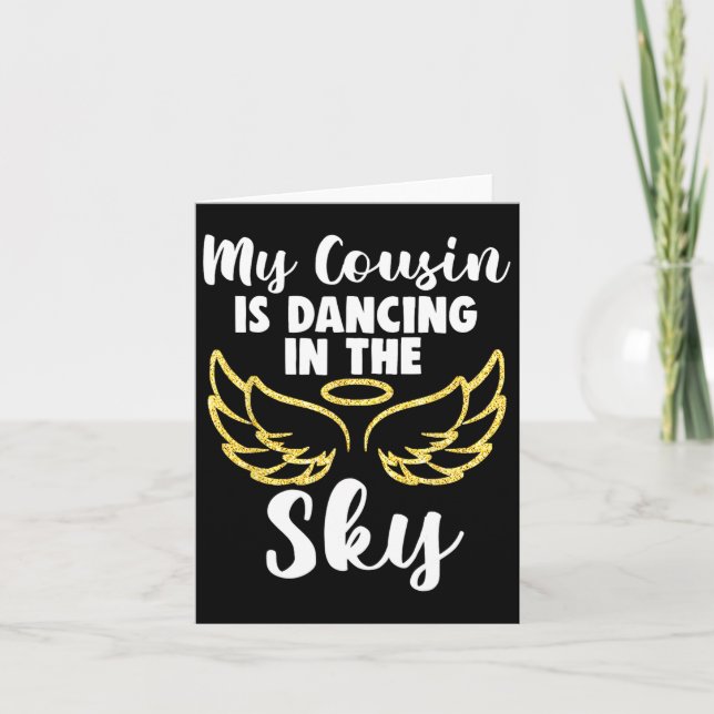 Carte Ma cousine danse dans les ailes célestes en souven (Devant)