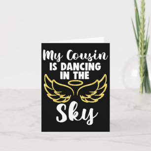 Carte Ma cousine danse dans les ailes du ciel en mémoire