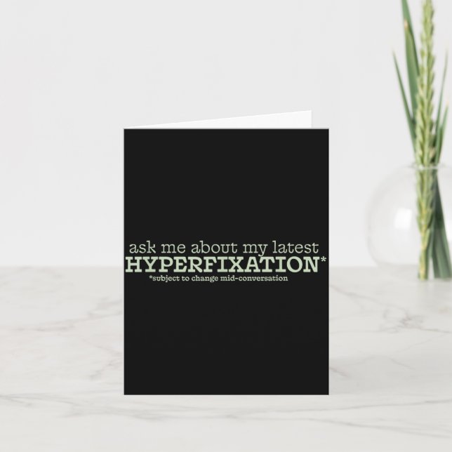 Carte Ma hyperfixation (Devant)