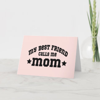 Carte Ma Meilleure Amie M'appelle Maman Fête Des Mères P