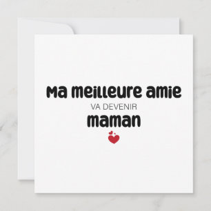 Carte "Ma meilleure amie va devenir maman" Karte