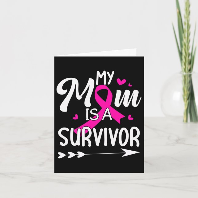 Carte Ma Mère Est Une Survivante Conscience Du Cancer Du (Devant)