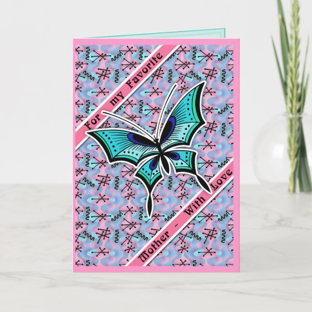 Carte Ma mère préférée (personnalisée) (Devant)