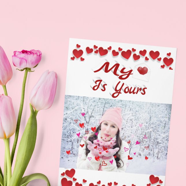 Carte Ma photo pour la Saint-Valentin Mon cœur est à vou (Créateur téléchargé)
