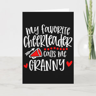 Carte Ma pom-pom girl préférée m'appelle Granny Funny Ch